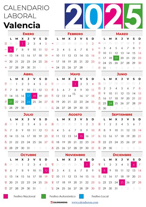 Calendario Valencia .
